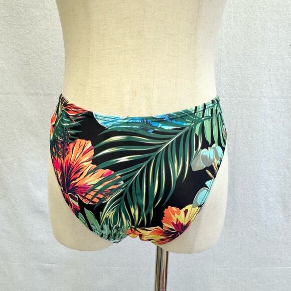 Shein Cheek Tropical Print Bikini Bottom Only Size Medium NWT Hawaiian Beach - Picture 10 of 15